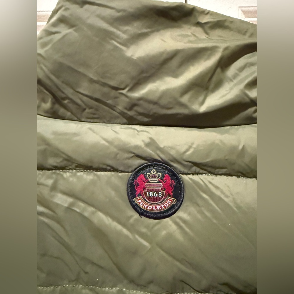 Pendleton Down Jacket Reversible Green Women’s Li… - image 4